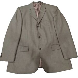 Andrew Fezza Vintage S&K Famous Brands Men's Tan Wool Sportscoat Jacket